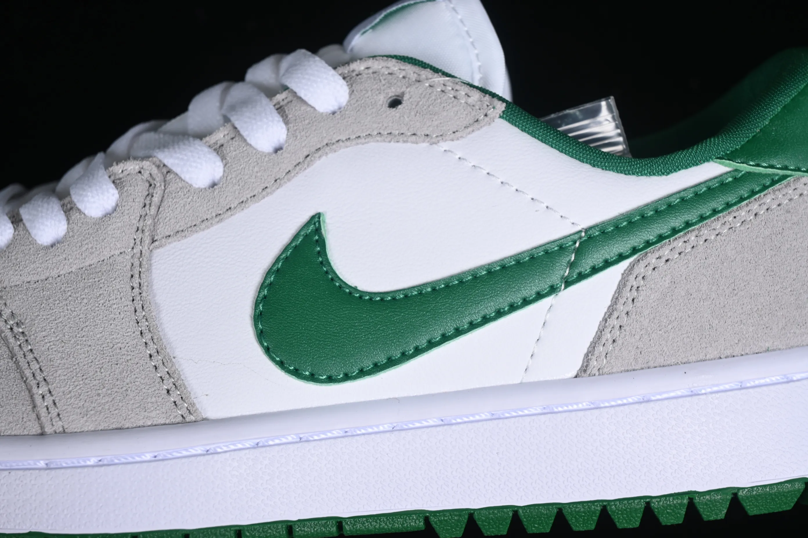All categories Air Jordan Jordan series basketball shoes Air Jordan 1 Low Air Jordan 1 Low Golf AJ1 Joe 1 new golf version gray white green color DD9315-112